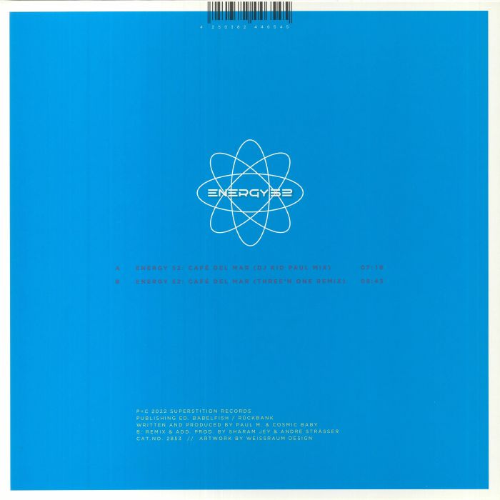 ENERGY 52 - Café Del Mar Remixes - 30 Year Anniversary Vinyl Remaster