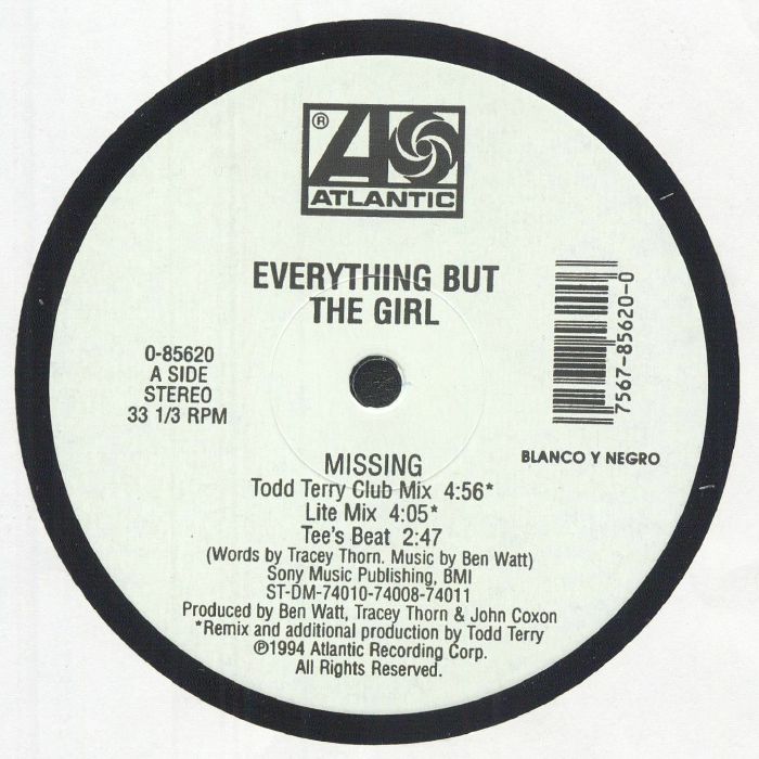 EVERYTHING BUT THE GIRL - Missing - Limited Copies – Volume Records