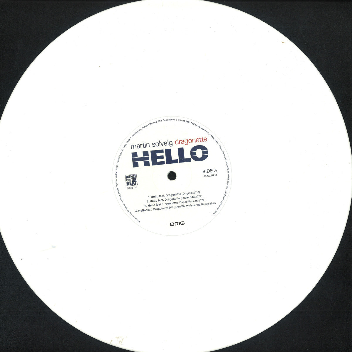 Martin Solveig feat. Dragonette - Hello - Limited White Vinyl