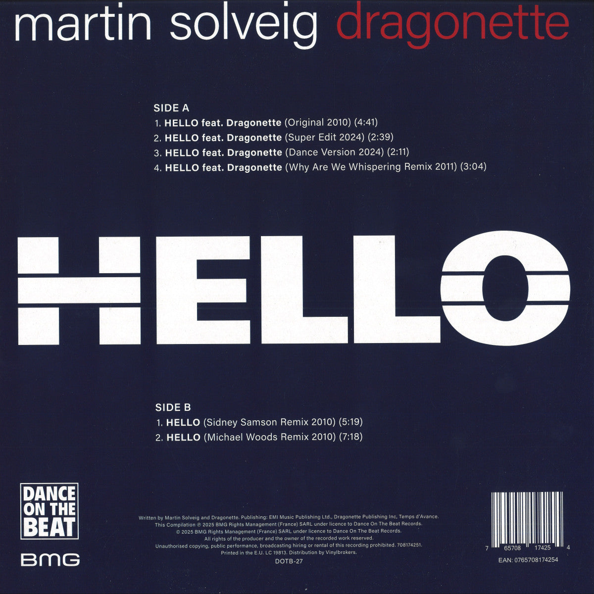 Martin Solveig feat. Dragonette - Hello - Limited White Vinyl
