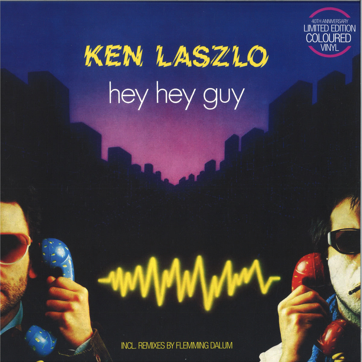 KEN LASZLO - HEY HEY GUY - Limited 12" Coloured Pink Vinyl
