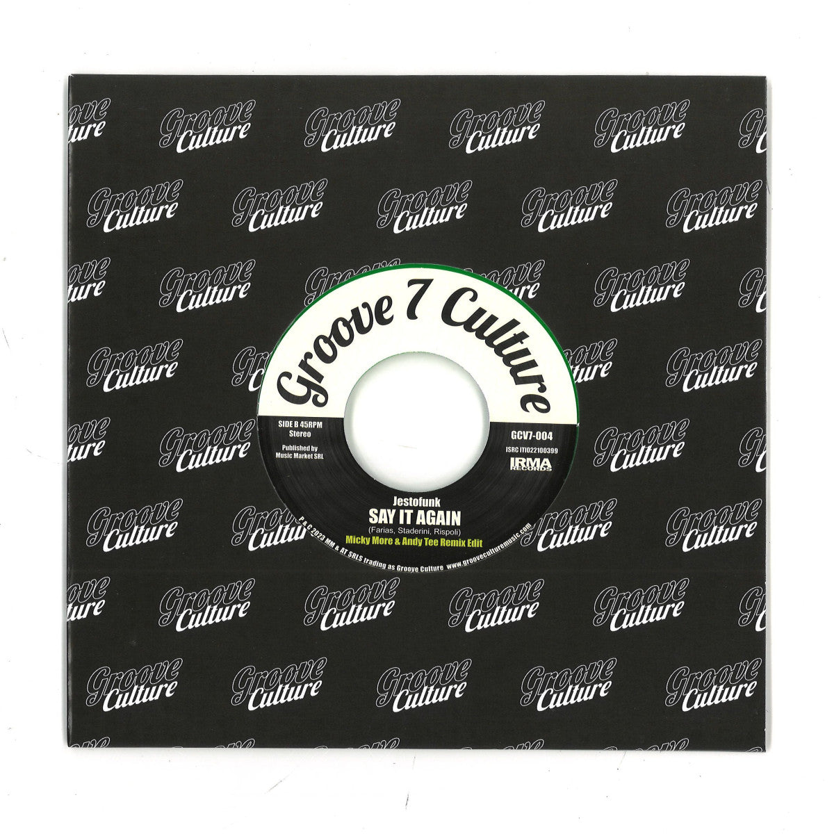 Jestofunk / Double Dee - Say It Again / Found Love - Remixes 7" Green Vinyl