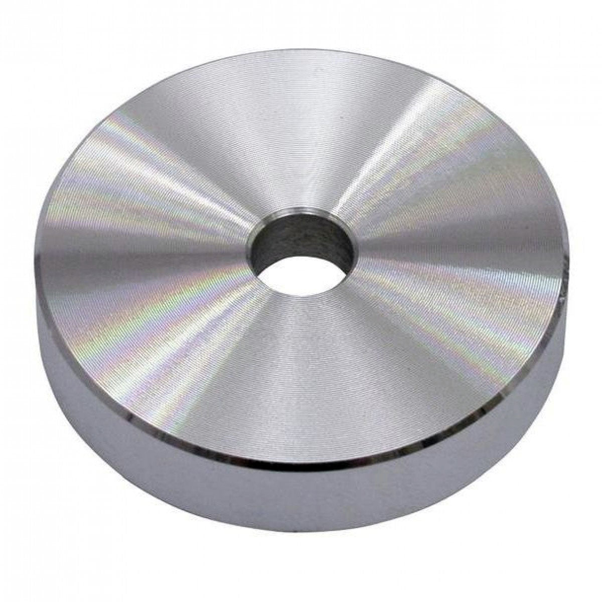 Puck Single Center Piece Aluminum Silver