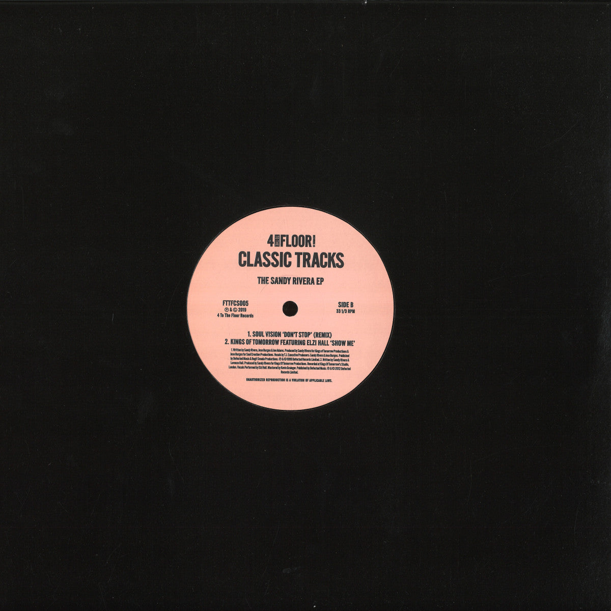 Various Classic Tracks - The Sandy Rivera EP - LIMITED RELEASE