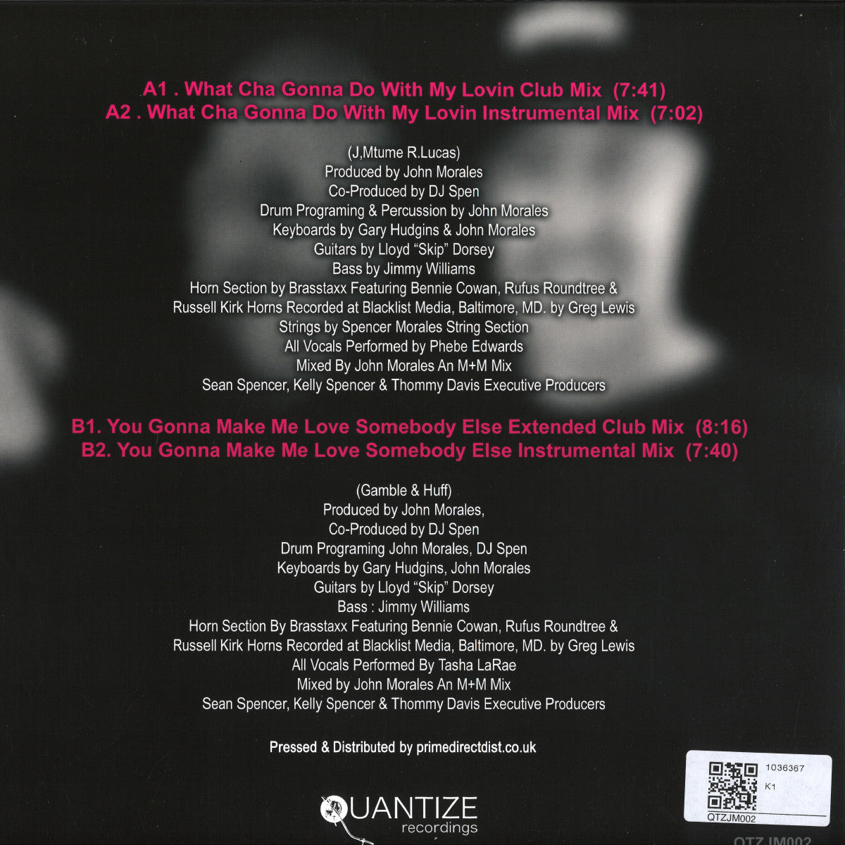 Spencer Morales Feat. Phebe Edwards / Tasha LaRae What Cha Gonna Do With My Lovin / You Gonna Make Me Love Somebody Else