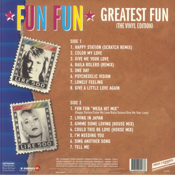 Fun Fun - Greatest Fun LP - Limited Numbered 180 Gram Audiophile Clear Vinyl LP + Insert