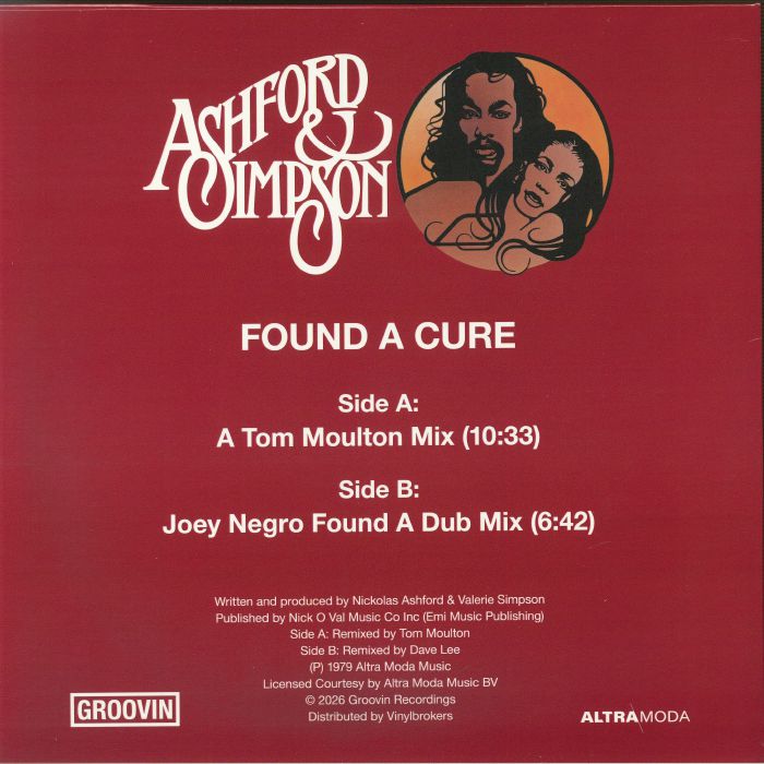 ASHFORD & SIMPSON - Found A Cure (Tom Moulton & Joey Negro Mixes)