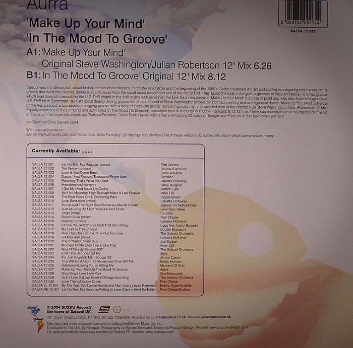 AURRA - Make Up Your Mind