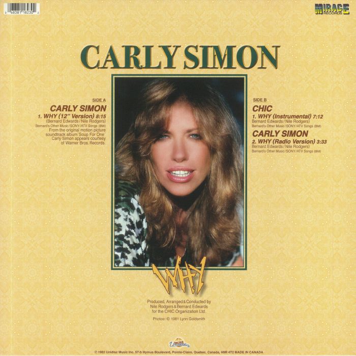 Carly Simon - Why (Limited Heavyweight Green Vinyl)