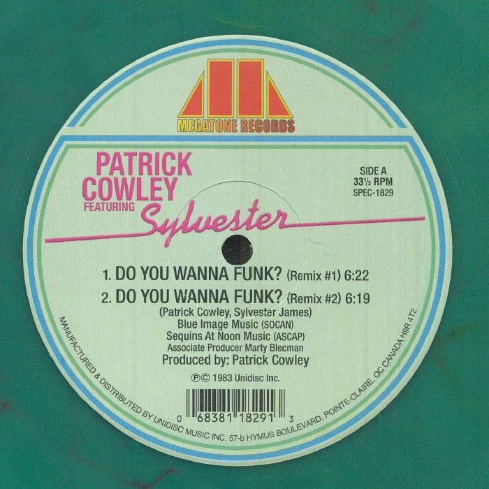 Patrick COWLEY / SYLVESTER  - Do You Wanna Funk? - 180 Gram Pink Marbled Vinyl 12"