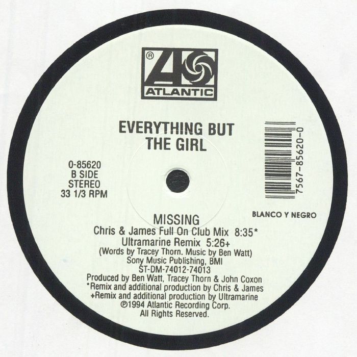 EVERYTHING BUT THE GIRL - Missing - Limited Copies – Volume Records