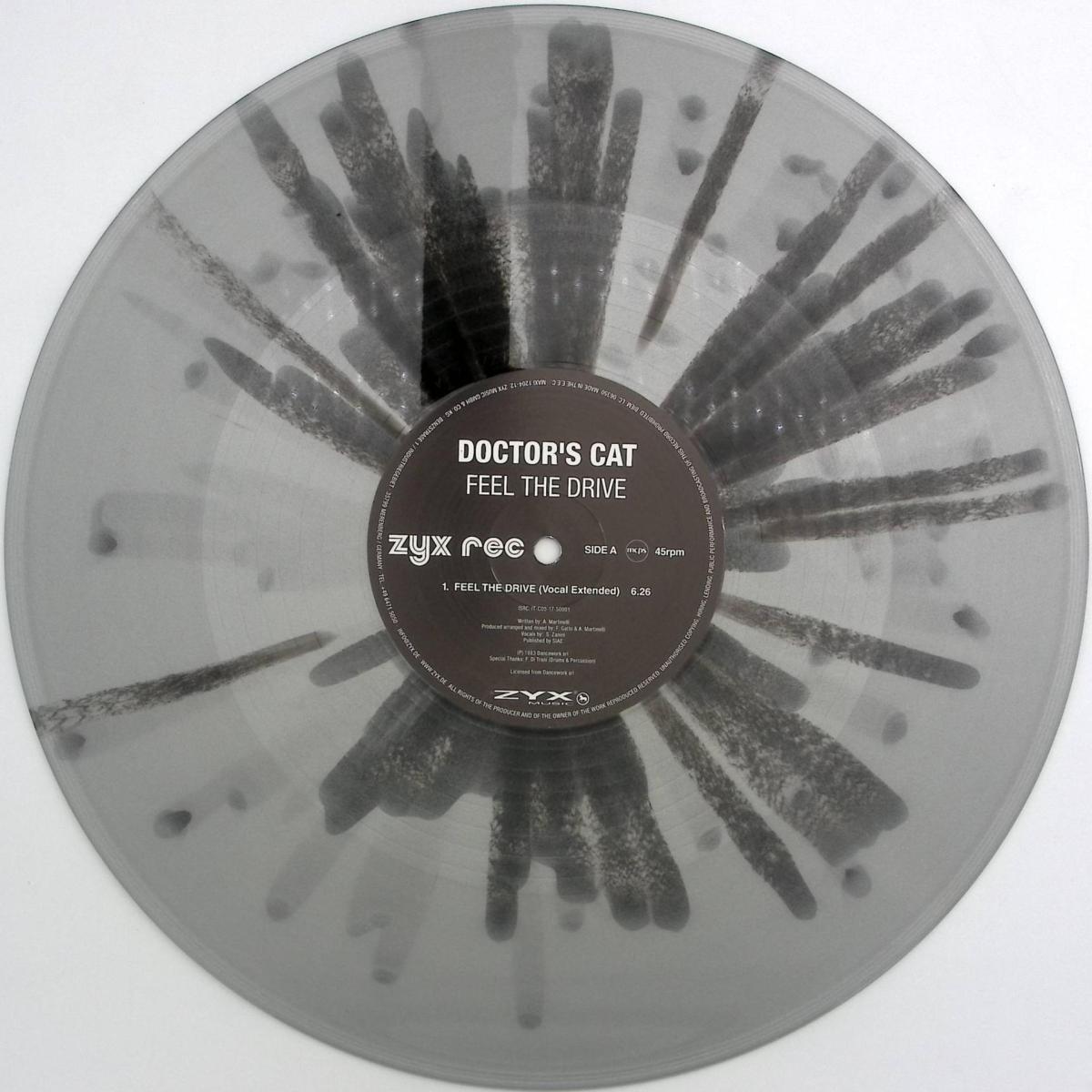 Doctor's Cat -  Feel The Drive   (Limited Grey Splattered  Vinyl 12")