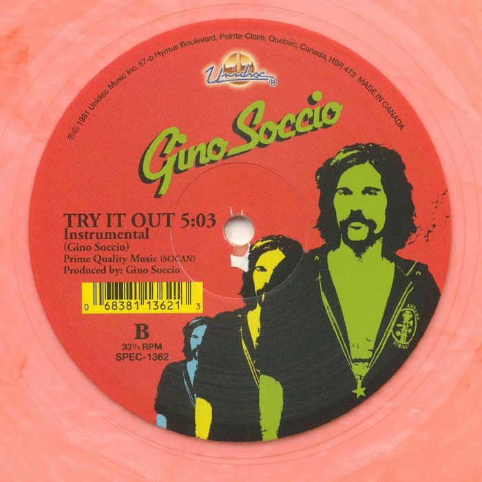 Gino SOCCIO  - Try It Out - Fluorescent Orange Swirl Vinyl 12"