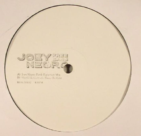 Joey NEGRO - Free Bass - Hand-stamped vinyl 10" - Rare Press