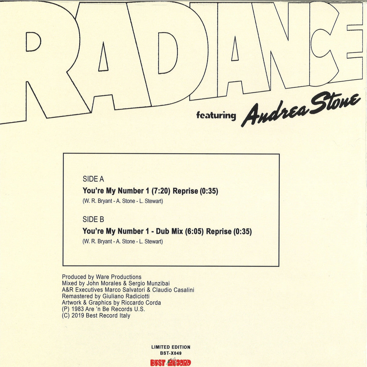 Radiance feat. Andrea Stone -  YOU'RE MY NUMBER 1