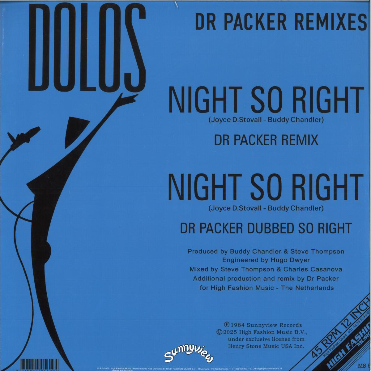 DOLOS - NIGHT SO RIGHT (DR PACKER REMIXES)