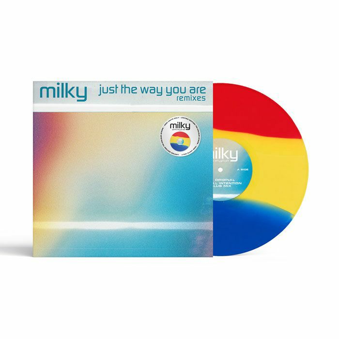 MILKY  - Just The Way You Are - Limited Red, Yellow & Blue Tri-Colour Stripe Vinyl 12"